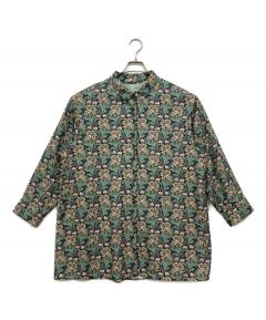 中古・古着通販】ESCADA (エスカーダ) 総柄ブラウス イエロー サイズ
