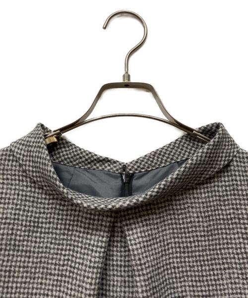 Leilian（レリアン）LEILIAN (レリアン) ブラウスワンピース グレー サイズ:13＋の古着・服飾アイテム