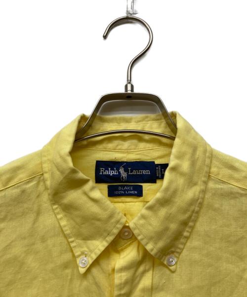POLO RALPH LAUREN（ポロ・ラルフローレン）POLO RALPH LAUREN (ポロ・ラルフローレン) BLAKE リネンシャツ イエロー サイズ:Lの古着・服飾アイテム