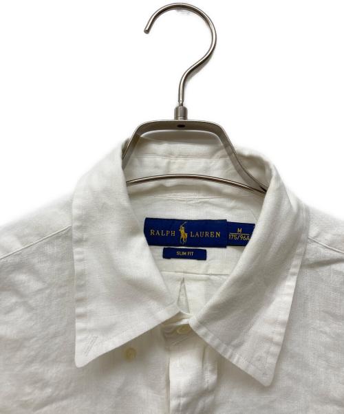 POLO RALPH LAUREN（ポロ・ラルフローレン）POLO RALPH LAUREN (ポロ・ラルフローレン) SLIM FIT ボタンダウンシャツ ホワイト サイズ:Mの古着・服飾アイテム