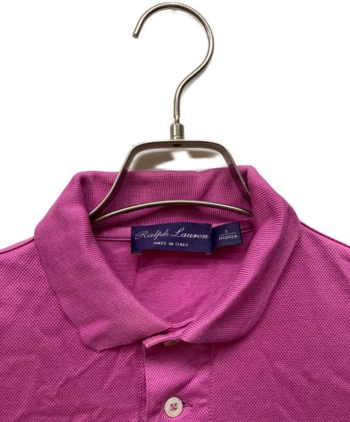 RALPH LAUREN Purple Label（ラルフ ローレン パープル レーベル）RALPH LAUREN PURPLE LABEL (ラルフ ローレン パープル レーベル) ポニー刺繍ポロシャツ ピンク サイズ:Sの古着・服飾アイテム