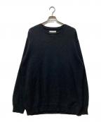 nanamicaナナミカ）の古着「7G CREW NECK SWEATER」｜ブラック