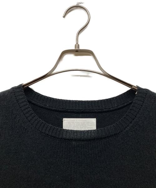 nanamica（ナナミカ）nanamica (ナナミカ) 7G CREW NECK SWEATER ブラック サイズ:XLの古着・服飾アイテム