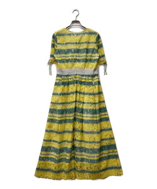 LANVIN en Bleu（ランバンオンブルー）LANVIN en Bleu (ランバンオンブルー) 半袖ワンピース イエロー サイズ:385の古着・服飾アイテム