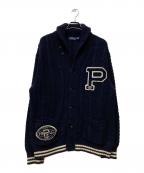 POLO RALPH LAURENポロ・ラルフローレン）の古着「ショールカラーニットカーディガン」｜ブルー