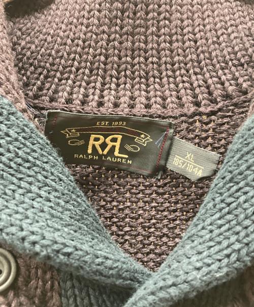RRL（ダブルアールエル）RRL (ダブルアールエル) Black Cat Cardigan バーガンディー サイズ:XLの古着・服飾アイテム