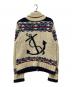 POLO RALPH LAUREN (ポロ・ラルフローレン) ジップアップカウチンニットジャケット アイボリー サイズ:L：15000円