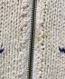 中古・古着 POLO RALPH LAUREN (ポロ・ラルフローレン) ジップアップカウチンニットジャケット アイボリー サイズ:L：15000円