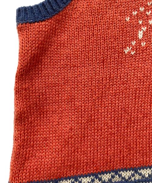 POLO RALPH LAUREN（ポロ・ラルフローレン）POLO RALPH LAUREN (ポロ・ラルフローレン) 総柄ニットベスト/Sufer Bear Cotton-Blend Vest マルチカラー サイズ:Lの古着・服飾アイテム