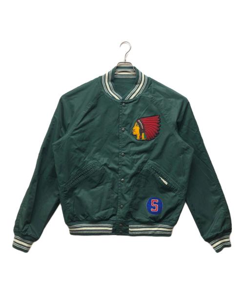 POLO RALPH LAUREN（ポロ・ラルフローレン）POLO RALPH LAUREN (ポロ・ラルフローレン) リバーシブルスタジャン グリーン サイズ:XLの古着・服飾アイテム