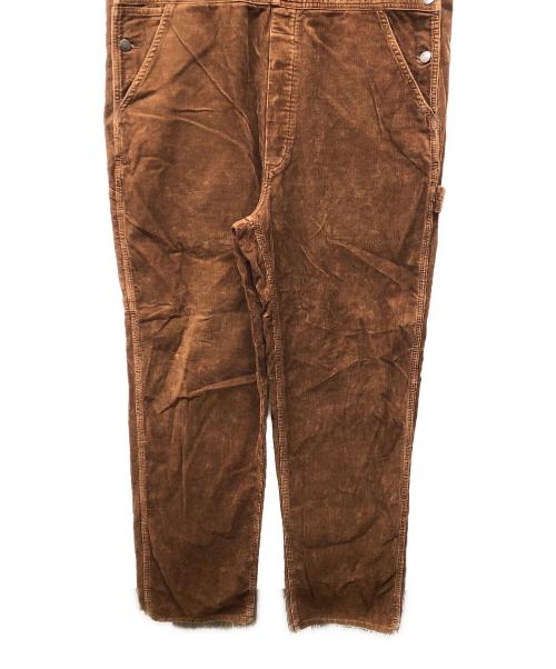 RRL（ダブルアールエル）RRL (ダブルアールエル) コーデュロイオーバーオール ブラウン サイズ:36の古着・服飾アイテム