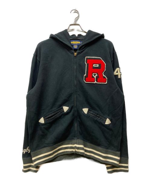 Rugby Ralph Lauren（ラグビーラルフローレン）Rugby Ralph Lauren (ラグビーラルフローレン) ジップパーカー ブラック サイズ:Lの古着・服飾アイテム