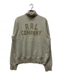 RRL（ダブルアールエル）の古着「ロゴワッペンタートルネックニット」｜グレー