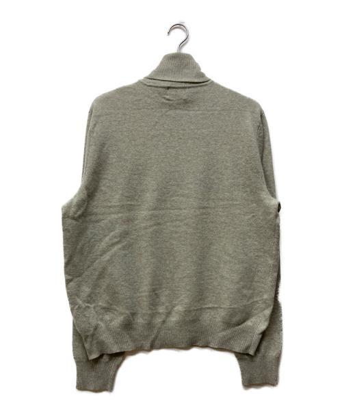 RRL（ダブルアールエル）RRL (ダブルアールエル) ロゴワッペンタートルネックニット グレー サイズ:XLの古着・服飾アイテム