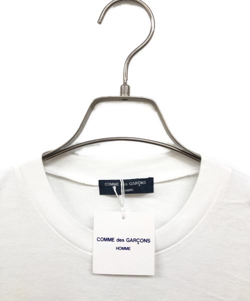 COMME des GARCONS HOMME（コムデギャルソン オム）COMME des GARCONS HOMME (コムデギャルソン オム) プリントカットソー ホワイト サイズ:S 未使用品の古着・服飾アイテム