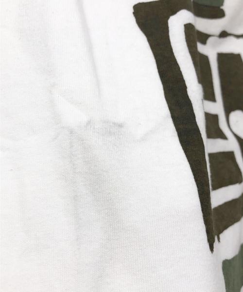 BLACK COMME des GARCONS（ブラックコムデギャルソン）BLACK COMME des GARCONS (ブラックコムデギャルソン) プリントカットソー ホワイト サイズ:L 未使用品の古着・服飾アイテム