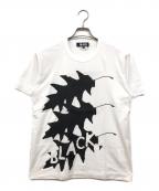 BLACK COMME des GARCONSブラックコムデギャルソン）の古着「プリントカットソー」｜ホワイト
