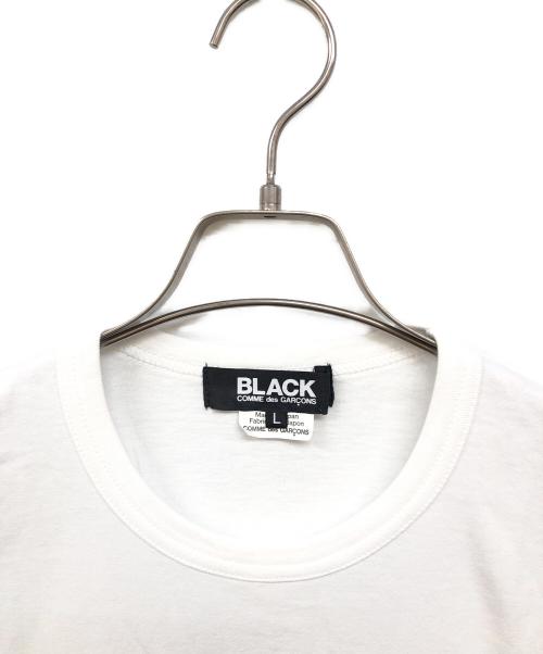 BLACK COMME des GARCONS（ブラックコムデギャルソン）BLACK COMME des GARCONS (ブラックコムデギャルソン) プリントカットソー ホワイト サイズ:Lの古着・服飾アイテム