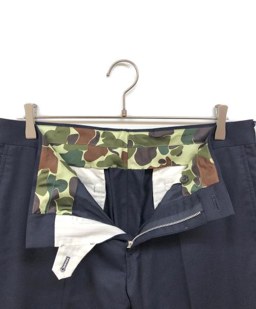 COMME des GARCONS HOMME（コムデギャルソン オム）COMME des GARCONS HOMME (コムデギャルソン オム) ウールスラックス ネイビー サイズ:Lの古着・服飾アイテム