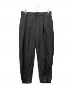 COMME des GARCONS HOMME DEUXコムデギャルソン オム ドゥ）の古着「ウールストライプパンツ」｜グレー