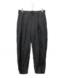 COMME des GARCONS HOMME DEUX（コムデギャルソン オム ドゥ）の古着「ウールストライプパンツ」｜グレー