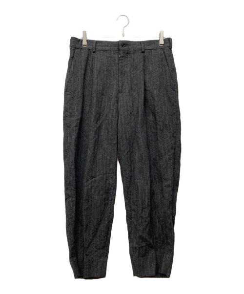 COMME des GARCONS HOMME DEUX（コムデギャルソン オム ドゥ）COMME des GARCONS HOMME DEUX (コムデギャルソン オム ドゥ) ウールストライプパンツ グレー サイズ:Mの古着・服飾アイテム