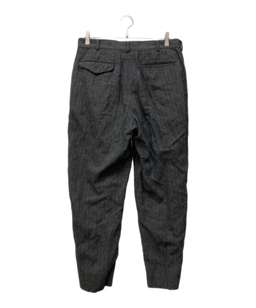 COMME des GARCONS HOMME DEUX（コムデギャルソン オム ドゥ）COMME des GARCONS HOMME DEUX (コムデギャルソン オム ドゥ) ウールストライプパンツ グレー サイズ:Mの古着・服飾アイテム