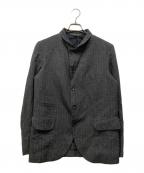 COMME des GARCONS HOMME DEUXコムデギャルソン オム ドゥ）の古着「ウールストライプジャケット」｜グレー