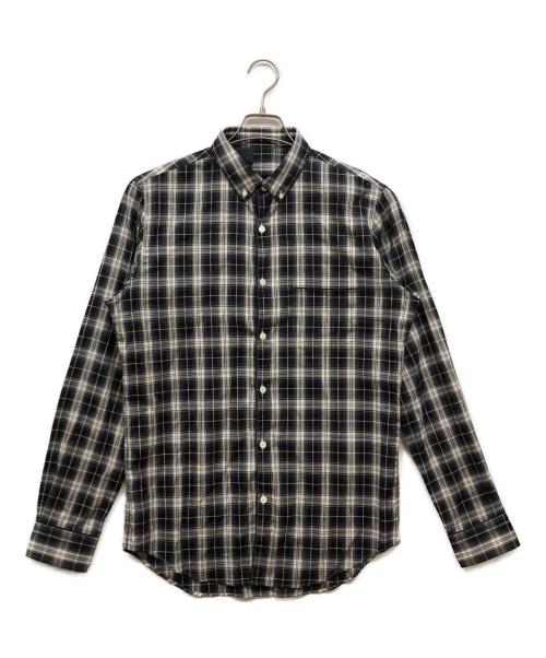N.HOOLYWOOD（エヌ ハリウッド）N.HOOLYWOOD (エヌ ハリウッド) チェックシャツ ブラック サイズ:40の古着・服飾アイテム