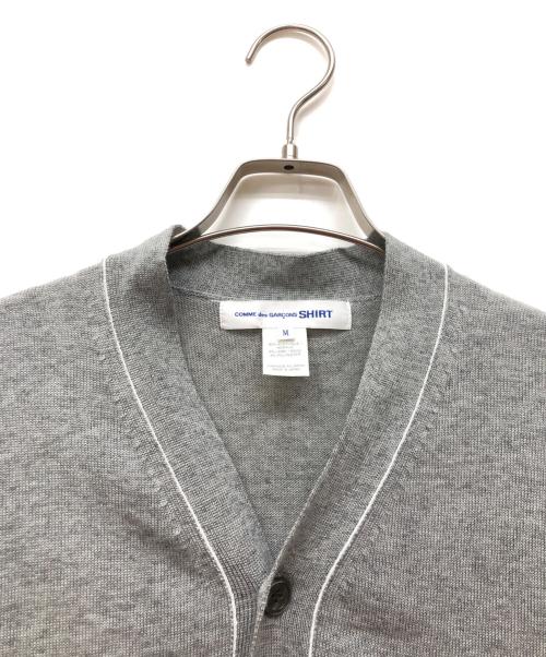 COMME des GARCONS SHIRT（コムデギャルソンシャツ）COMME des GARCONS SHIRT (コムデギャルソンシャツ) ウールカーディガン グレー サイズ:Mの古着・服飾アイテム