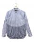 COMME des GARCONS HOMME DEUX（コムデギャルソン オム ドゥ）の古着「切替ストライプシャツ」｜ブルー