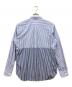 COMME des GARCONS HOMME DEUX (コムデギャルソン オム ドゥ) 切替ストライプシャツ ブルー サイズ:M：13000円