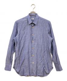 kiton（キートン）の古着「リネンシャツ」｜ブルー