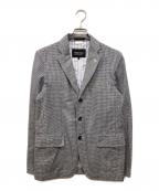 COMME des GARCONS HOMMEコムデギャルソン オム）の古着「チェックテーラードジャケット」｜グレー