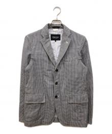 COMME des GARCONS HOMME（コムデギャルソン オム）の古着「チェックテーラードジャケット」｜グレー
