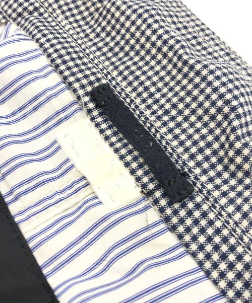 COMME des GARCONS HOMME（コムデギャルソン オム）COMME des GARCONS HOMME (コムデギャルソン オム) チェックテーラードジャケット グレー サイズ:Sの古着・服飾アイテム