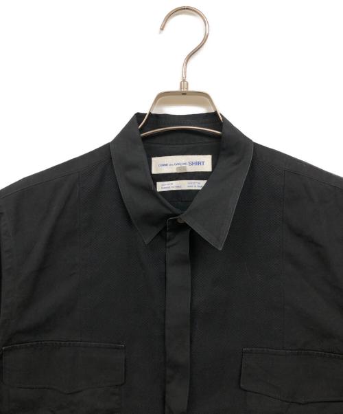 COMME des GARCONS SHIRT（コムデギャルソンシャツ）COMME des GARCONS SHIRT (コムデギャルソンシャツ) 切替シャツ ブラック サイズ:Lの古着・服飾アイテム