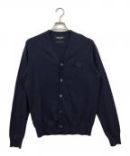 FRED PERRY×COMME des GARCONS HOMME DEUXフレッドペリー×コムデギャルソン オム ドゥ）の古着「Vネックカーディガン」｜ネイビー