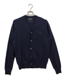 FRED PERRY×COMME des GARCONS HOMME DEUX（フレッドペリー×コムデギャルソン オム ドゥ）の古着「Vネックカーディガン」｜ネイビー