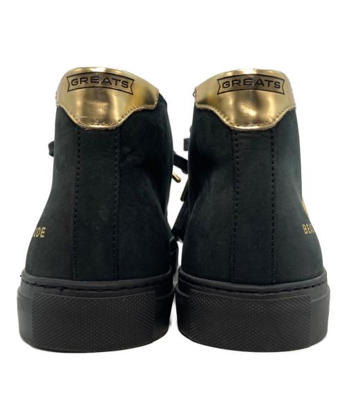 GREATS（グレイツ）GREATS (グレイツ) ハイカットスニーカー ブラック サイズ:UK8.5の古着・服飾アイテム