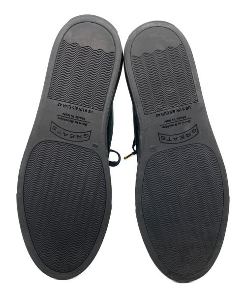GREATS（グレイツ）GREATS (グレイツ) ハイカットスニーカー ブラック サイズ:UK8.5の古着・服飾アイテム