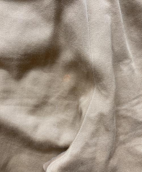 beautiful people（ビューティフルピープル）beautiful people (ビューティフルピープル) selvedge logo chino two tuck wide pants ベージュ サイズ:W36の古着・服飾アイテム