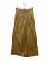 beautiful people（ビューティフルピープル）の古着「selvedge logo chino two tuck wide pants」｜ベージュ
