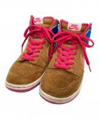 NIKEナイキ）の古着「Nike SB Dunk High Pro」｜ブラウン×ピンク