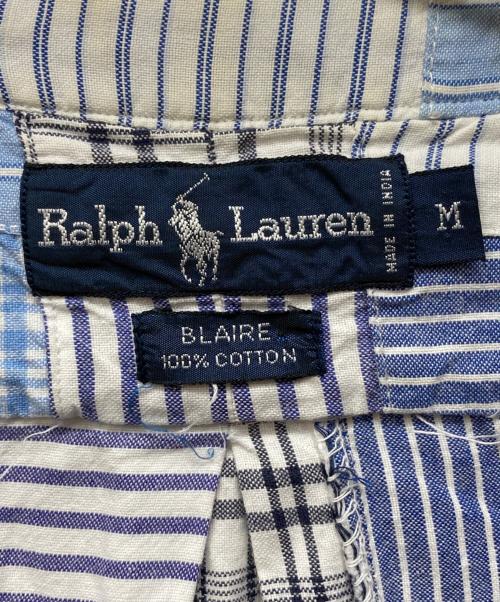 RALPH LAUREN（ラルフローレン）RALPH LAUREN (ラルフローレン) パッチワークシャツ ブルー サイズ:Mの古着・服飾アイテム