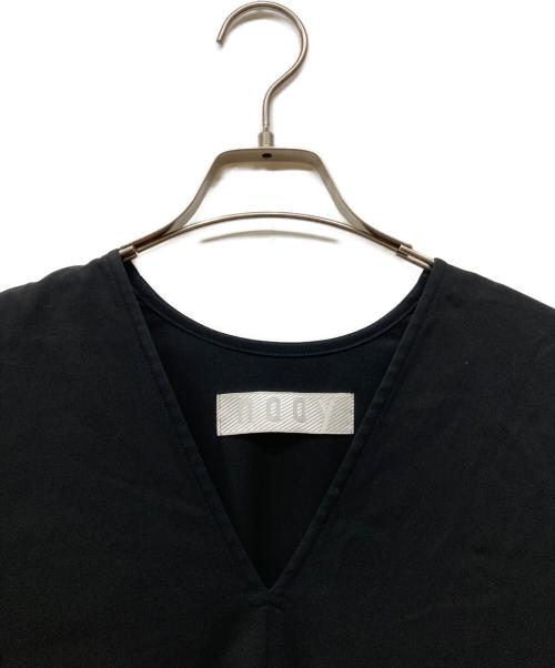 nooy（ヌーイ）nooy (ヌーイ) vネックブラウスワンピース ブラック サイズ:記載無しの古着・服飾アイテム