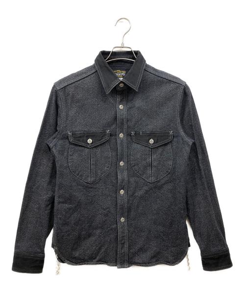 EIGHT G（エイトジー）EIGHT G (エイトジー) コバートワークシャツ ネイビー サイズ:38の古着・服飾アイテム