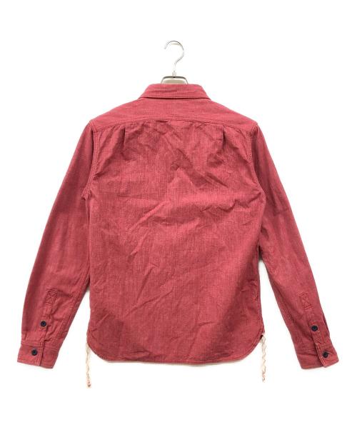 EIGHT G（エイトジー）EIGHT G (エイトジー) コバートワークシャツ レッド サイズ:Mの古着・服飾アイテム