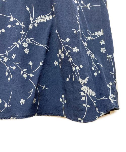 LAUREN RALPH LAUREN（ローレンラルフローレン）LAUREN RALPH LAUREN (ローレンラルフローレン) シルクスカート ネイビー サイズ:12の古着・服飾アイテム