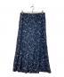 LAUREN RALPH LAUREN (ローレンラルフローレン) シルクスカート ネイビー サイズ:12：6000円